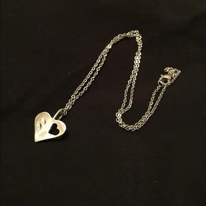 Dainty Necklace with Sterling Silver Heart Pendant
